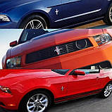 Емблема крила Ford Mustang чорна 79х75мм метал 2шт (на скотчі), фото 2