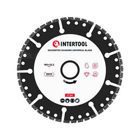 Сегментний алмазний відрізний диск 180×22.2 мм INTERTOOL CT-1011 для УШМ відрізний диск