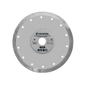 Відрізний алмазний диск 180 мм INTERTOOL CT-3104 для плитки і керамограніту диск різальний