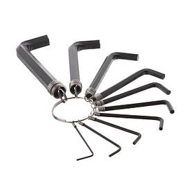 Набір шестигранних ключів 10 шт INTERTOOL HT-1842 Г-подібні інструменти для ремонту