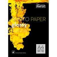 Глянцевий фотопапір A4 180гр./м2 (100 аркушів) для принтера PAPIR Глянсовий фотопапір A4