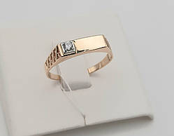 Печатка чоловіча з червоного золота