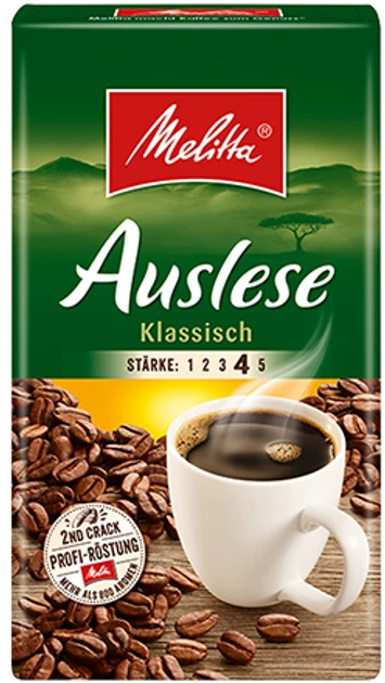 Кава мелена натуральна Melitta Auslese, 500г , Німеччина купаж робусти та арабіки, фото 1