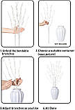 EAMBRITE Світлодіодні білі березові гілки, гірлянди 30 дюймів, 60 л, вставлені в розетку, освітлені гілки верби, фото 3