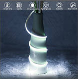 COB LED стрічка 24V Холодний білий 6000K 2m, Arote LED стрічка 3 мм шириною димоване світло високої щільності DIY 384LEDs/м, фото 2