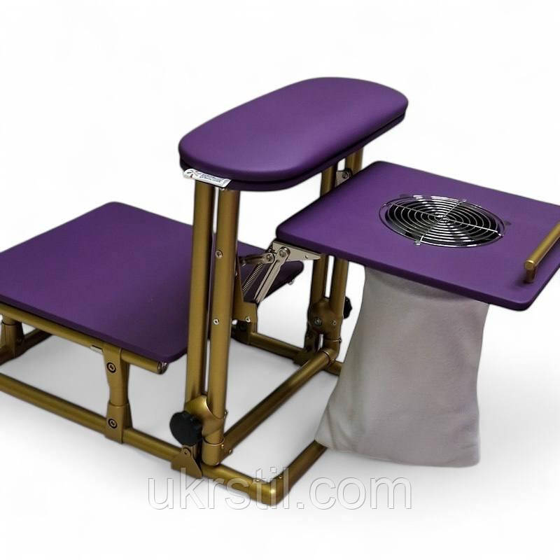 Витяжка для педикюру з підставкою Tertio Gold, фото 1