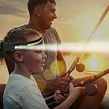 Ліхтар налобний акумуляторний із сенсором Westinghouse LED+COB WF218, фото 5