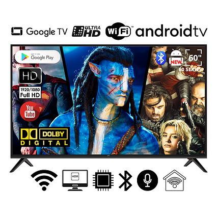Телевізор Smart FHD TV JBA 60" I Smart TV/DVB/T2/FullHD/USB