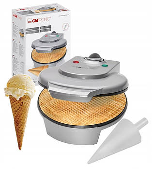 Вафельниця-конусниця Clatronic HA 3494 — 1200 Вт, Ø 18 см, регулювання прожарки