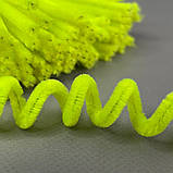 Пухнастий дріт (синель) 30 см - жовтий яскравий флуоресцентний, фото 3