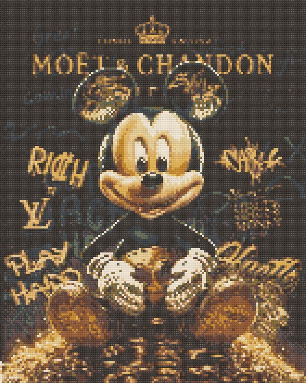 Алмазна мозаїка Мікі Маус з грошима 40х50 см Орігамі (OD3493), фото 1