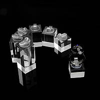 Підставки для кілець RESTEQ (7шт у наборі) акрилові тримачі квадратні Товари для дому