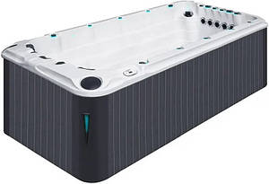 Плавальний SPA басейн Passion Spas Activity 2 Deep (549x226x152 см), Сріблясто-білий