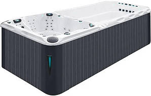 Плавальний SPA басейн Passion Spas Dynamic (590x227x126 см), Сріблясто-білий