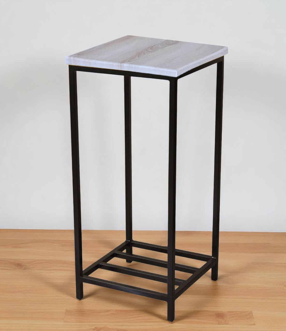 Барний табурет 65 см Лофт Marius чорний/аляска, фото 1