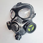 Пластикова карнавальна маска Сталкер срібна, 23 см, фото 2