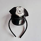 Обруч із кепкою поліцейського №1, об'єм голови 52-56 см, фото 4