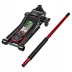 Домкрат підкатний гідравлічний 3т (75-510мм) двоштоковий низькопрофільний ROCKFORCE RF-T830018