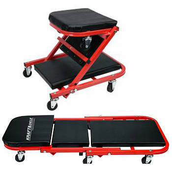 Лежак підкатний для майстра 150 кг лежак для авторемонту KD10764