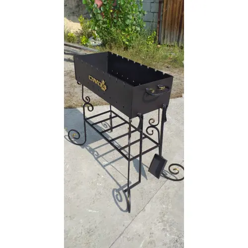 Мангал стаціонарний Canada металевий для приватного будинку або дачі, фото 1