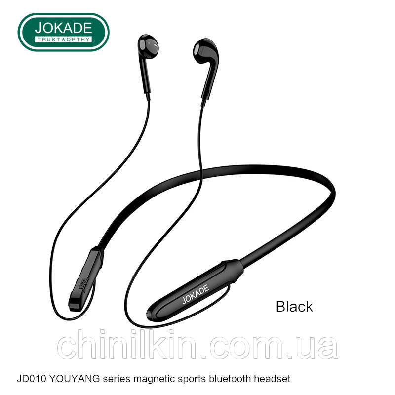 Bluetooth навушники Jokade JD010 YOUYANG (кріплення на шию)- чорний, фото 1