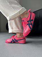 Рожеві шкіряні жіночі кросівки Asics Onitsuka Tiger Mexico Pink