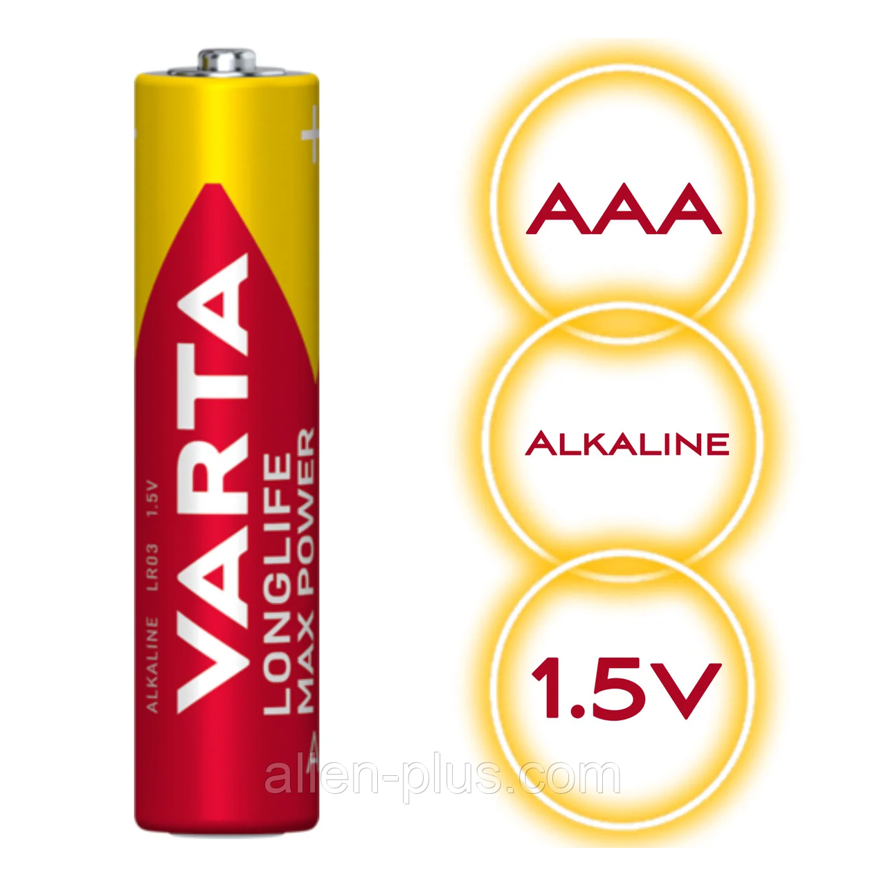 Батарейка лужна VARTA MAX T (Longlife Max Power) AAA/LR03, фото 1
