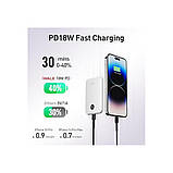 IWalk Magnetic Ultra Slim Повербанк 5000mAh Бездротовий зарядний пристрій Power Bank W/LED Display Battery Pack Easy Grip, фото 4