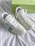 Чоловічі кросівки Off-White Out of Office For Walking 'White Black' Люкс - демісезон, фото 8