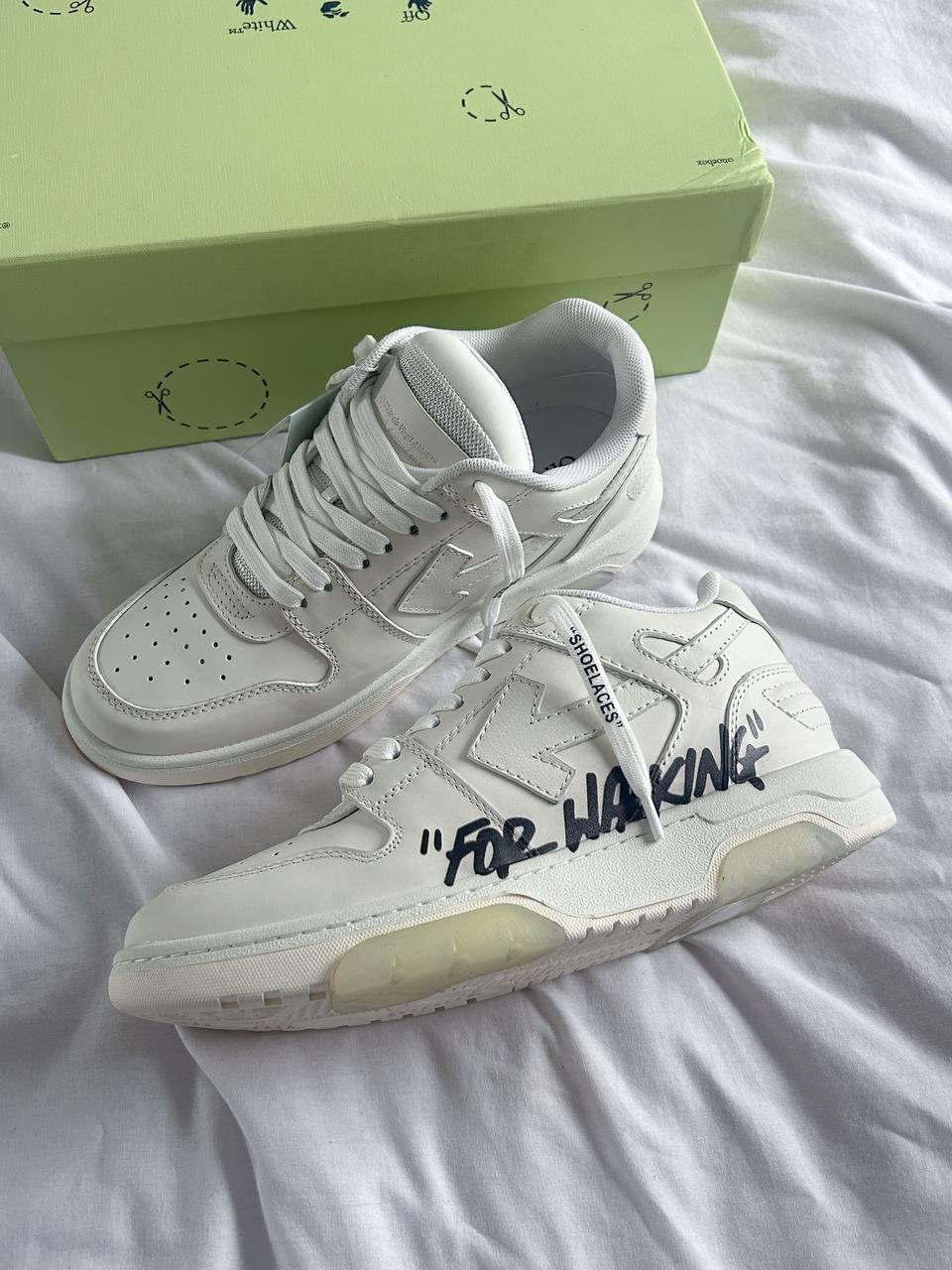 Чоловічі кросівки Off-White Out of Office For Walking 'White Black' Люкс - демісезон, фото 1