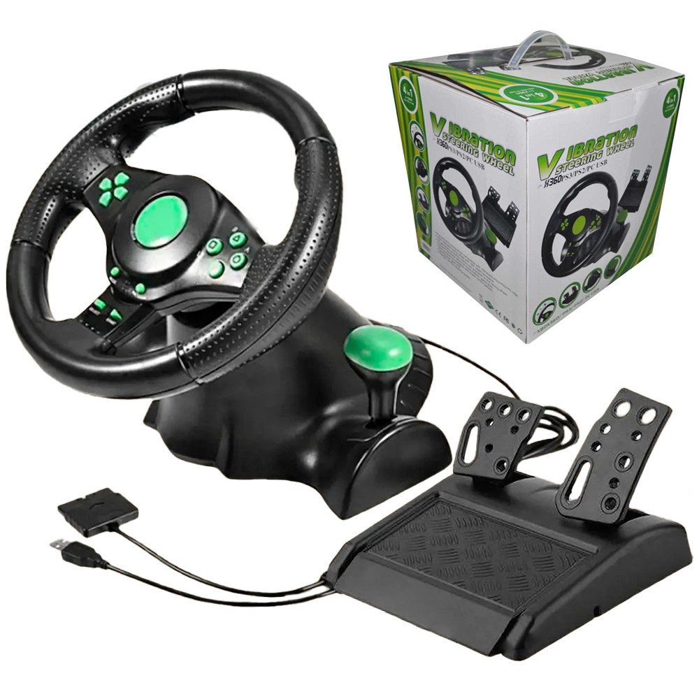 Ігрове руль з USB 4в1 (PS3/PS2/PC), фото 1
