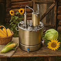 Дистиллятор бытовой "Чумак" двойной перегонки с царгами 25 литров тм БУДЬМО SHOP.