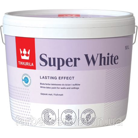Фарба Tikkurila Super White біла 2,5 л, фото 1