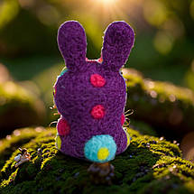 Іграшка ручної роботи кишеньковий друг з валяної вовни / Фігурка оберіг для дому подарункова, фото 4