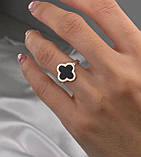 Кільце жіноче Ван Кліф зі срібла та золота, фото 3