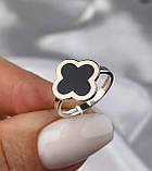 Кільце жіноче Ван Кліф зі срібла та золота, фото 4