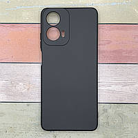 Силіконовий чохол для Motorola Moto G24/SOFT Silicone Case Мікрофібра/Soft touch/Чорний матовий