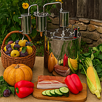 Дистиллятор бытовой классический Самограй 2С" 43 л с двумя сухопарниками и холодильником тм БУДЬМО SHOP