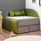 Дитячий диван Малютка, розкладне кутове крісло ліжко Малятко, фото 6