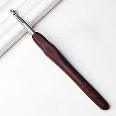 Гачок для в'язання 6 мм, з силіконовою ергономічною ручкою