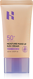 Holika Holika Moisture Make Up Sun Cream SPF 50+ Сонцезахисний тонуючий крем для обличчя 60 мл 02867