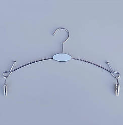 Металеві вішалки для нижньої білизни RESTEQ — сріблясті вішалки з прищіпками довжиною 28 см, міцні та зручні для зберігання та