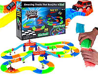 Конструктор дорога для машинок, Дитячий розвивальний трек, Ігровий автотрек (360 деталей), Траса дитяча світна, HND