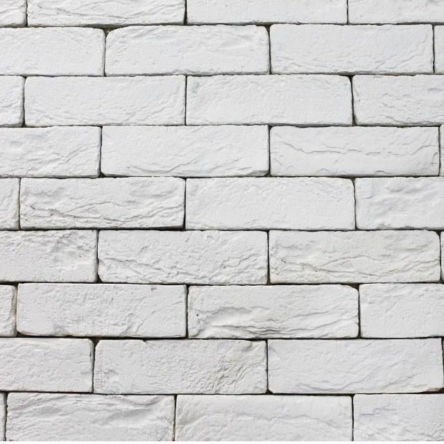 Декоративна гіпсова плитка "Клінкер" 0,9 м2/уп. біла