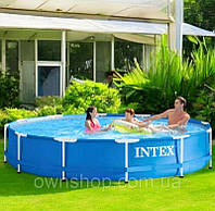 Каркасний басейн для дорослих, надувні каркасні басейни, Басейн каркасний круглий (366x76 см) Intex, HND