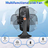 USB-вентилятор зі світлодіодним підсвічуванням, фото 2