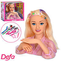 Манекен-голова для зачісок DEFA 8415 з аксесуарами