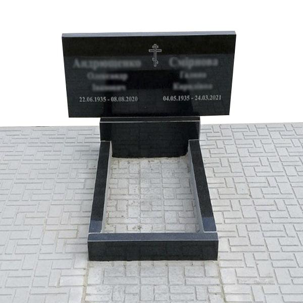 Пам'ятник на могилу з граніту подвійний (80-40-5) Д-301