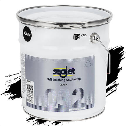 SEAJET 032 PROFESSIONAL антиобростайка чорна 3.5л самополіруюча для човнів та яхт, фото 1