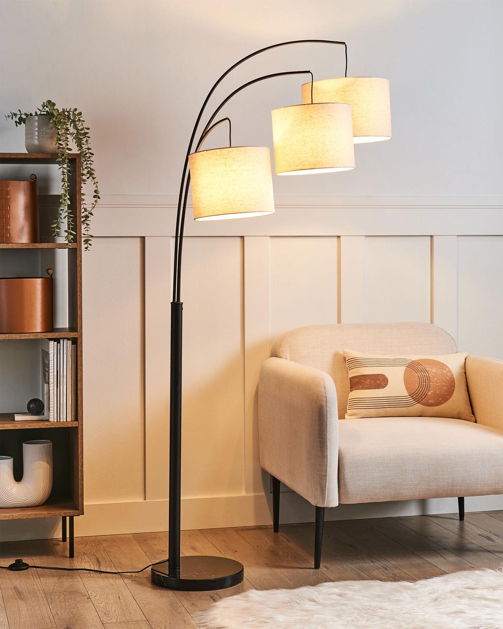 Підлогова лампа CARONI Льон Бежевий, фото 1